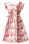 Pink Bamboo Midi Dress sizes 8-20 with free postage 