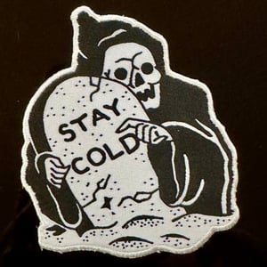Image of STAY COLD 3” woven patch