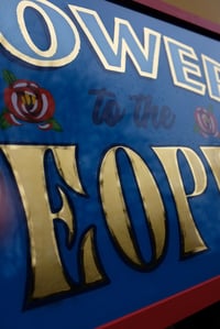 Image 2 of ‘Power to the People’ Gold on Glass Piece