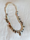 vintage white shaman necklace 