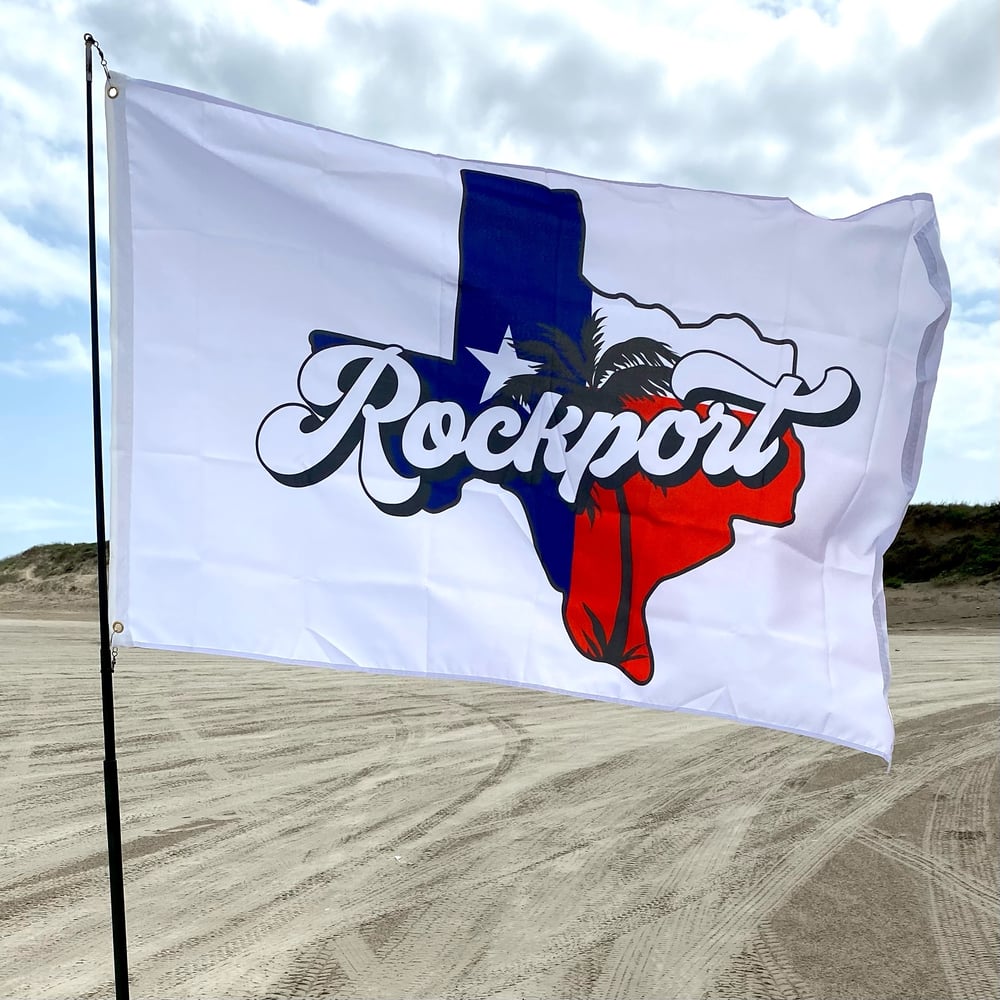 Rockport Texas Flag - Red, White, & Blue