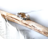 Image 5 of Handmade Steing Silver Celestial Starry Pink Opal Ring 925