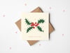‘Jolly Holly’ - Christmas Card