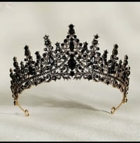 Image 2 of MIDNIGHT MAJESTY BRIDAL CROWN 