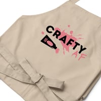Image 4 of Crafty AF organic cotton apron for art & crafts