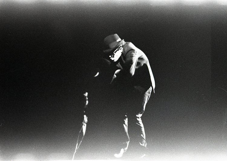 Image of Tom Waits On Stage Early 1980's