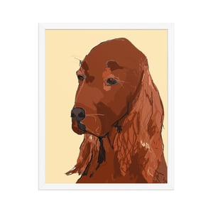 Image of IRISH SETTER FRAMED ART