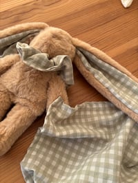 Image 2 of DOUDOU VICHY VERT SAUGE ET SON LANGE 