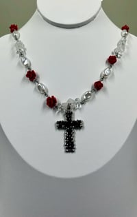 Image 2 of Crystals & Roses Necklace.