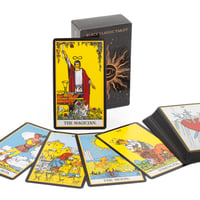Image 2 of Black Classic Tarot Cards Deck – 78-Card Set with Guidebook for Beginners & Enthusiasts