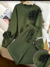 Image 1 of Rose Green Jogger