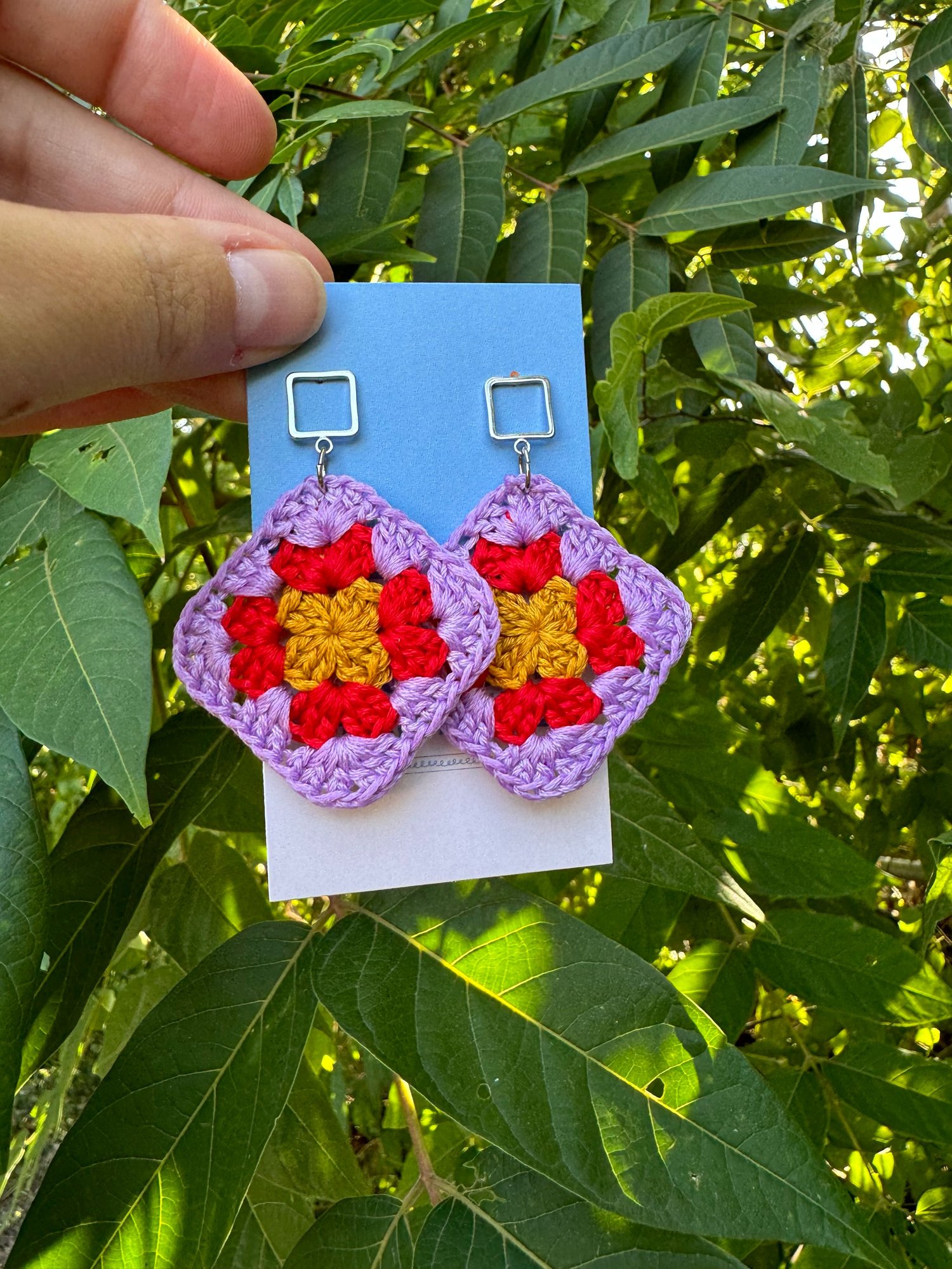 Image of Granny Square Earrings 