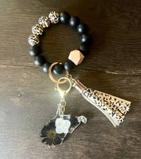 Image 2 of JOMAX Jewelry-Silicone Bead Wristlet/Keychain West Virginia
