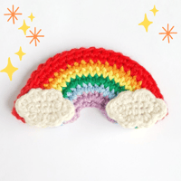 Image 1 of Rainbow crochet  brooch 🌈