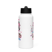 Image 4 of Stainless steel water bottle with a straw lid ( One Loved Mama )