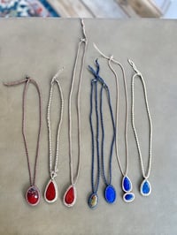 Image 2 of Macrame Wrapped Gemstone Necklace