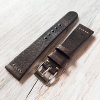 Image 1 of Chevre Strap - Dark Brown