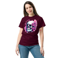 Image 1 of Watercolor skull 4 Unisex classic tee