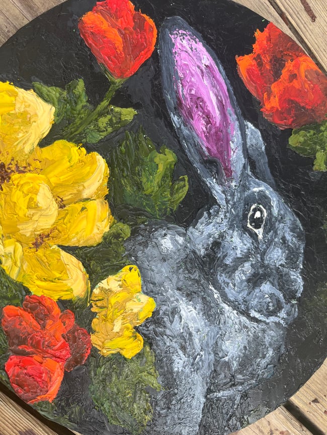 Original Oil Painting: “Delicate Hare”