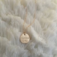 Image 2 of ‘KEEP ME HERE’ DISC NECKLACE