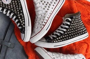 Image of Custom Spiked Converses