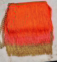 Image 7 of Fringe clutch bag