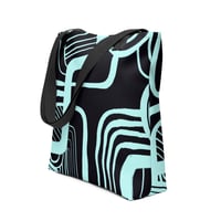 Image 1 of Black Cargo - Contemporary Urban Art Apparel for the Woke  - Minimal - All-Over Print Tote Bag