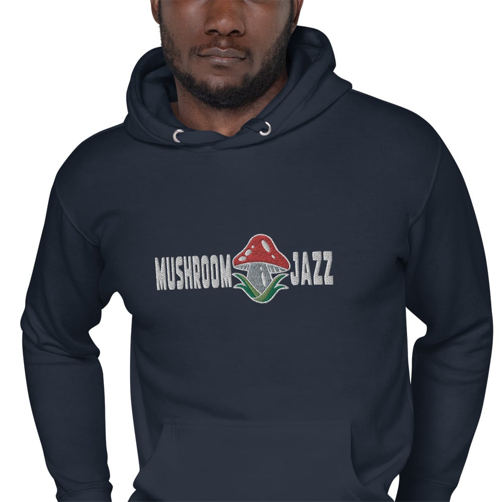 Mushroom Jazz Embroidered Unisex Hoodie
