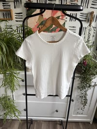 Image 1 of American Eagle crispy white textured tee