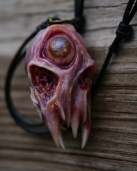 Image 9 of Flesh Oracle Snaggletooth Pendant - Handmade OOAK