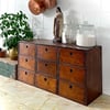 Antique table top sorting drawers