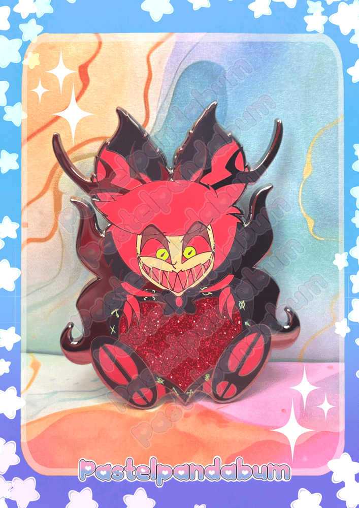 Image of Hazbin Hotel - Alastor & Demon Alastor Enamel Pin badge