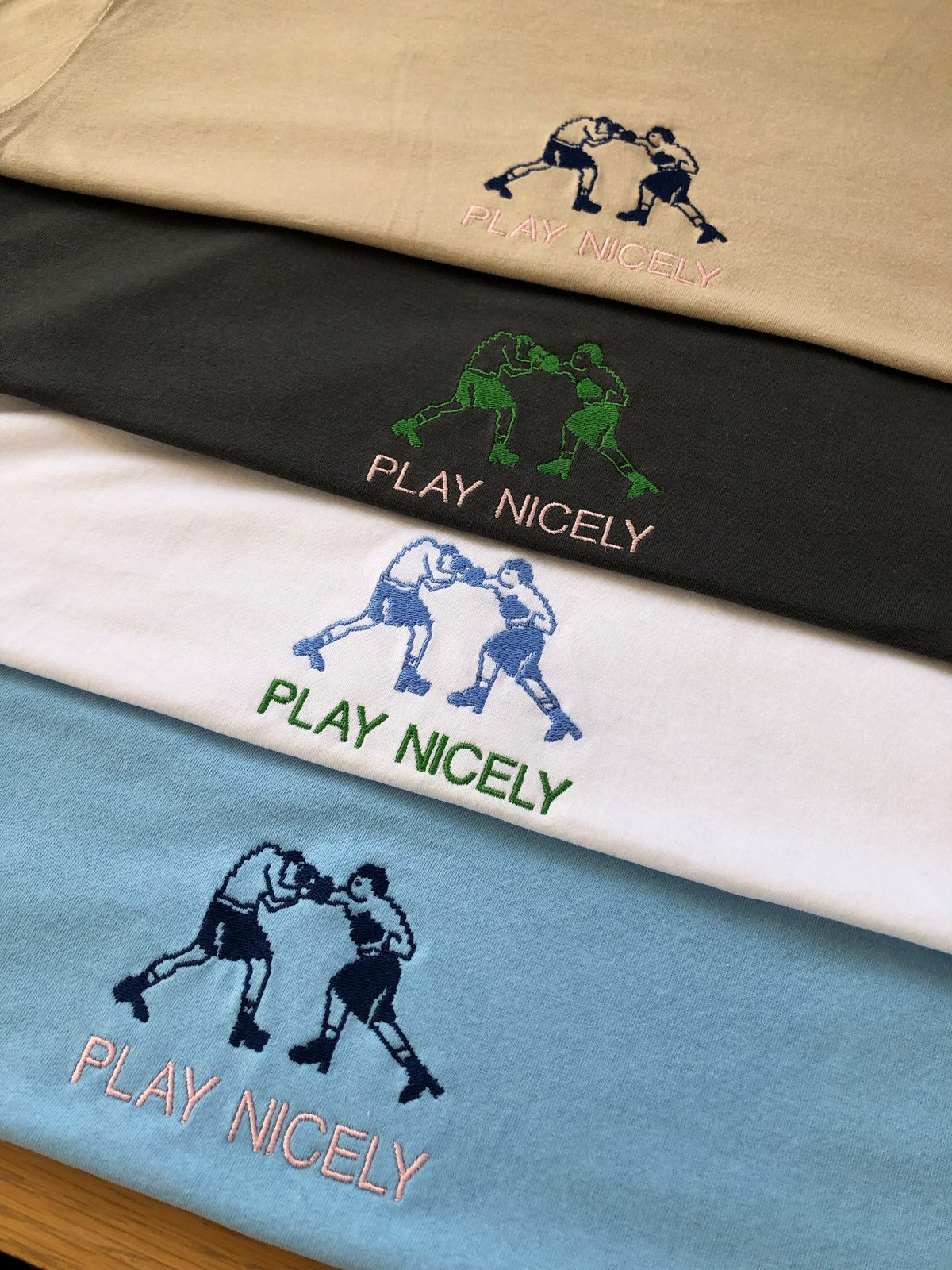 PLAY NICELY EMBROIDERED ITEMS