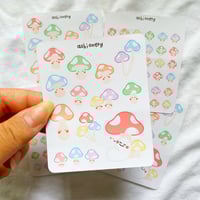 Image 3 of Rainbow mushroom sticker