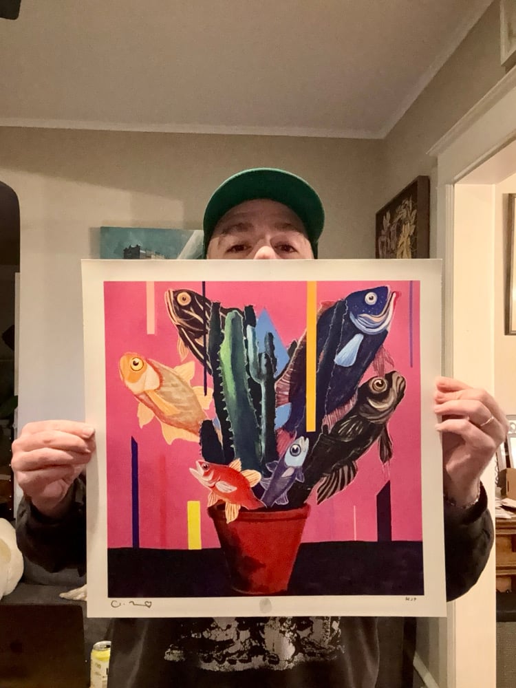 Image of “California” 17”x17" Test print