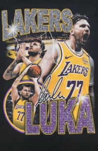 Image 2 of LAKERS LUKA #77 GRAPHIC T-SHIRT