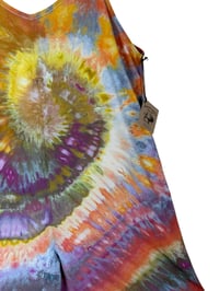 Image 6 of L Woven Wide-Leg Jumpsuit with Pockets in Warm Spiral Ice Dye