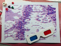 Image 4 of Old World 3D Map Print (A4)