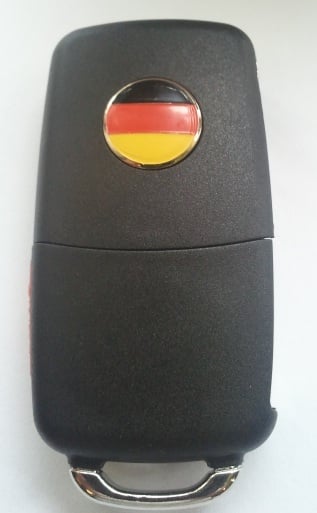 Image of 14mm German Flag Key FOB Emblem