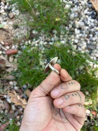 Image 5 of Rose quartz + lapis ring - size 9 