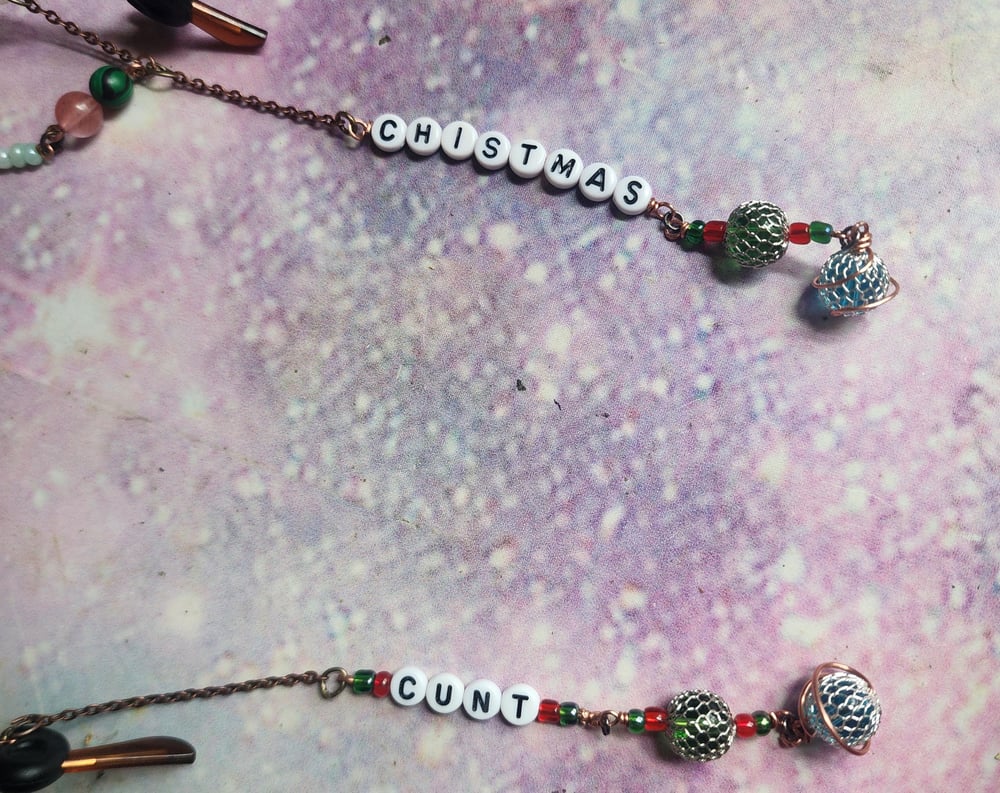 Image of Christmas C🤠nt glasses chains