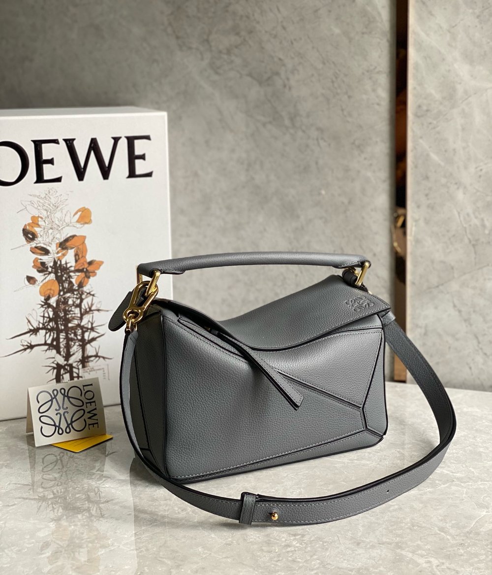 Loewe Grained Leather Puzzle Bag