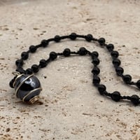 Image 1 of Obsidian Marble Necklace