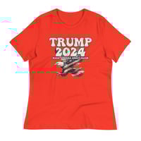 Image 1 of Trump 2024 Retro Eagle - Women's Relaxed T-Shirt from PatriotsCo.com