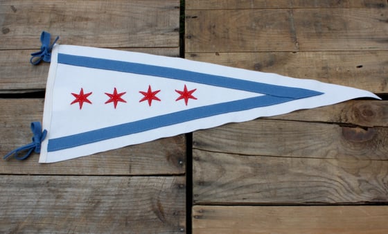 Image of Chicago City Flag Pennant