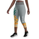 Image 3 of Yoga Capri Leggings- Pineapple