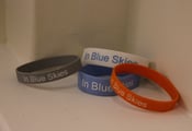 Image of In Blue Skies Wristband (White, Blue, Orange or Silver)