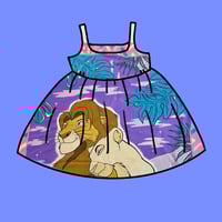 Image 1 of Large Print Cat Monarch Dress