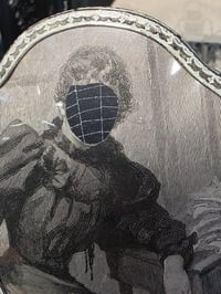 Image 2 of Repurposed Vanity series Victorian faceless with preserved web E