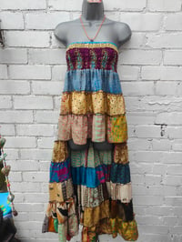 Image 2 of Mini maxi Marley skirt/ wear as dress henna upto 18 uk